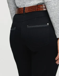 Christine Laure Jeans|Ajustés*Jean chic noir stretch