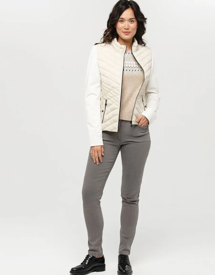 Christine Laure Jeans|Slims*Jean gris slim stretch