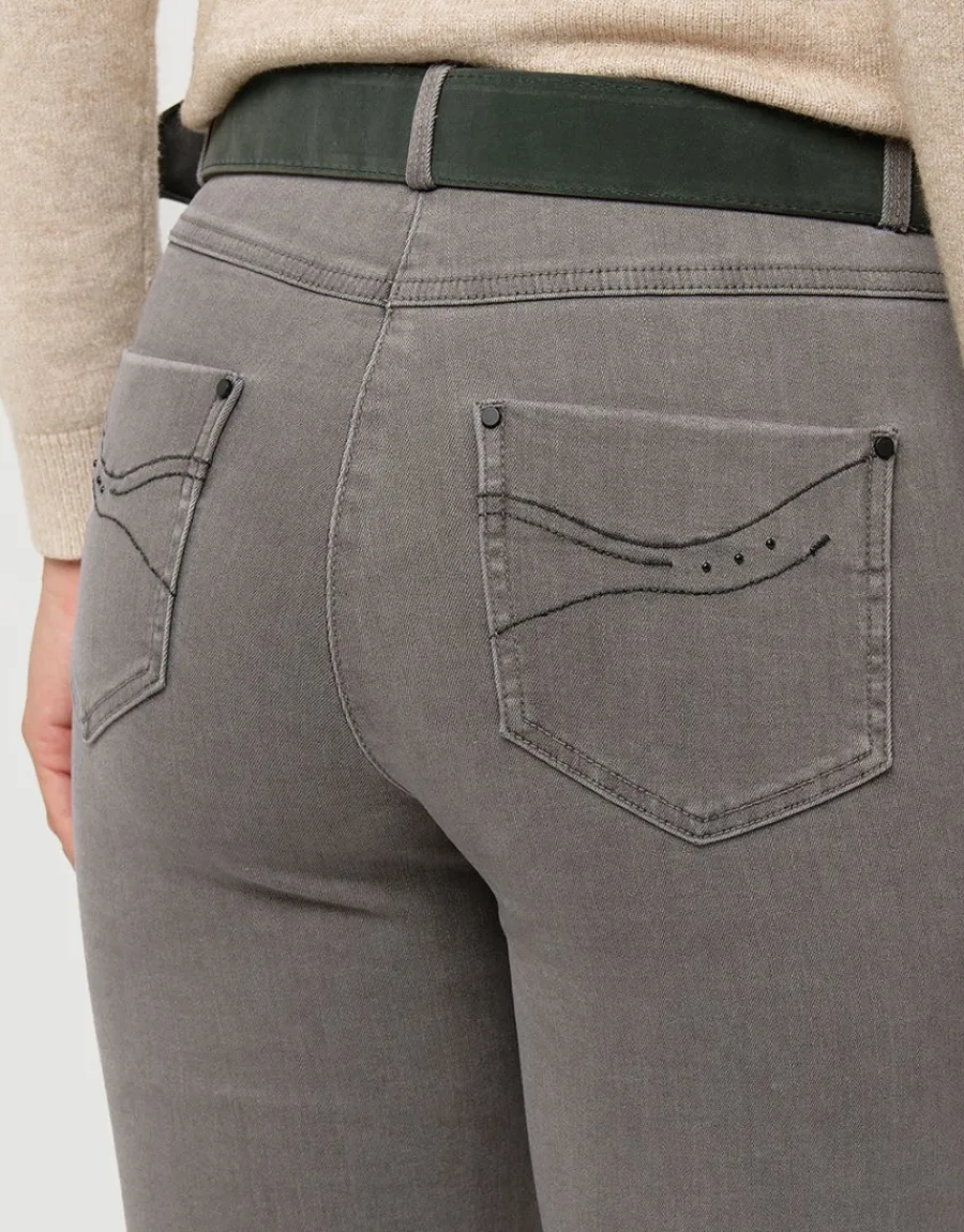 Christine Laure Jeans|Slims*Jean gris slim stretch