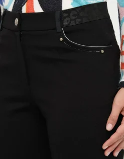 Christine Laure Jeans|Ajustés*Jean maille milano noir