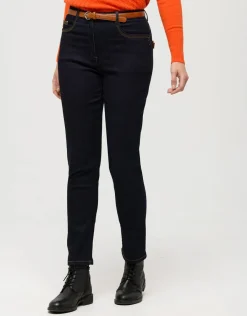 Christine Laure Jeans|Droits*Jean 7/8ème brut coton