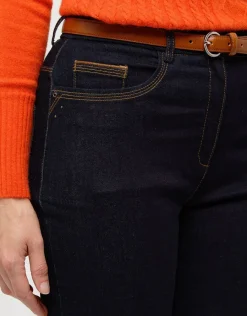 Christine Laure Jeans|Droits*Jean 7/8ème brut coton