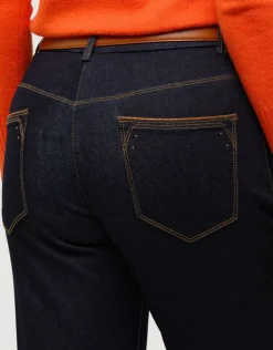 Christine Laure Jeans|Droits*Jean 7/8ème brut coton