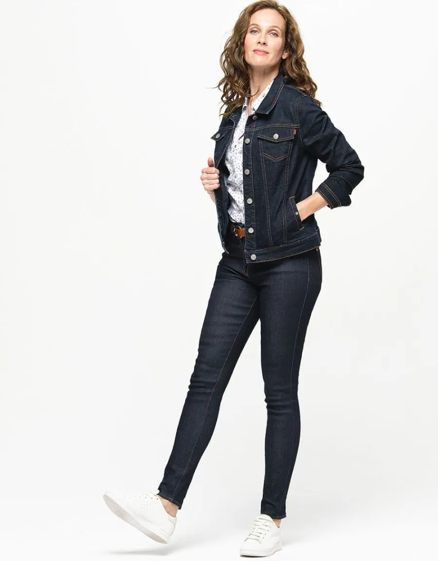 Christine Laure Jeans|Slims*Jean skinny bleu brut