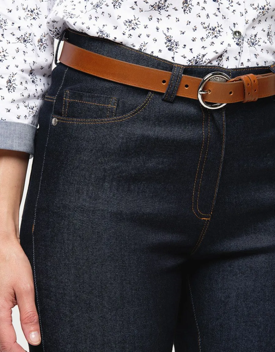 Christine Laure Jeans|Slims*Jean skinny bleu brut