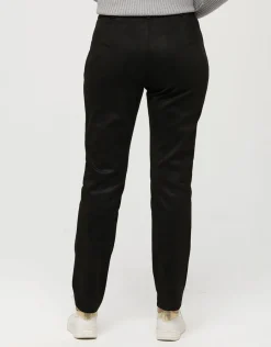 Christine Laure Ajustés|Pantalons*Jegging 7/8è suédine noir