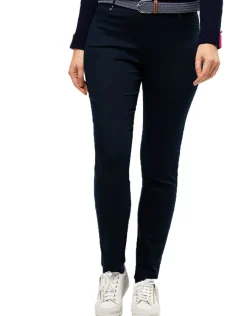 Christine Laure Slims|Pantalons*Jegging bleu marine coton