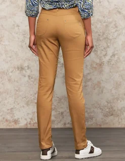 Christine Laure Ajustés|Pantalons*Jegging caramel coton
