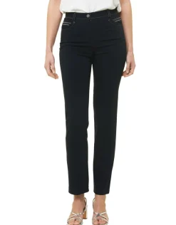 Christine Laure Droits|Pantalons*Jegging droit bleu marine