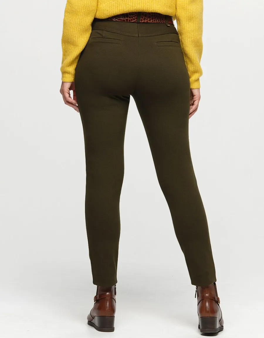 Christine Laure Slims|Pantalons*Jegging 7/8e kaki