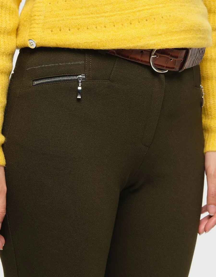 Christine Laure Slims|Pantalons*Jegging 7/8e kaki