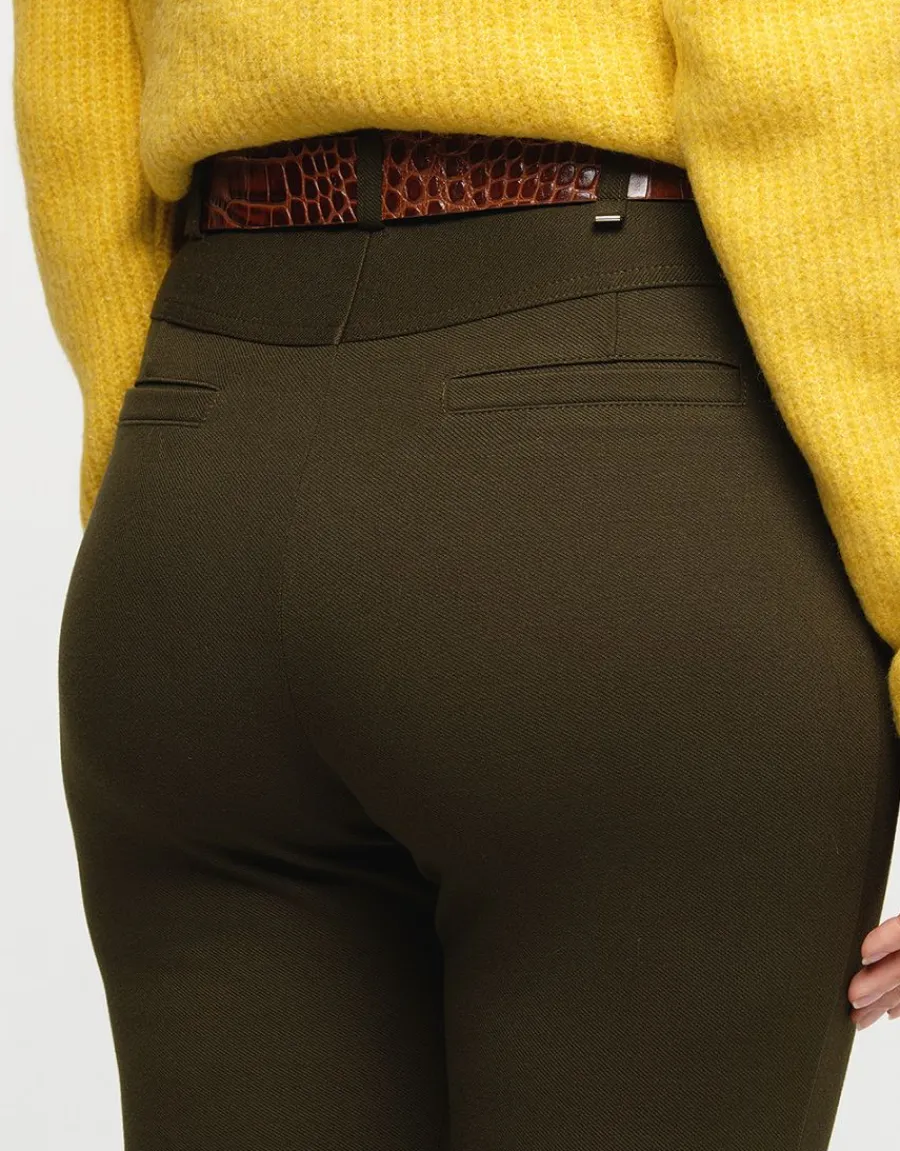 Christine Laure Slims|Pantalons*Jegging 7/8e kaki