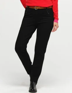 Christine Laure Droits|Pantalons*Jegging 7/8e noir