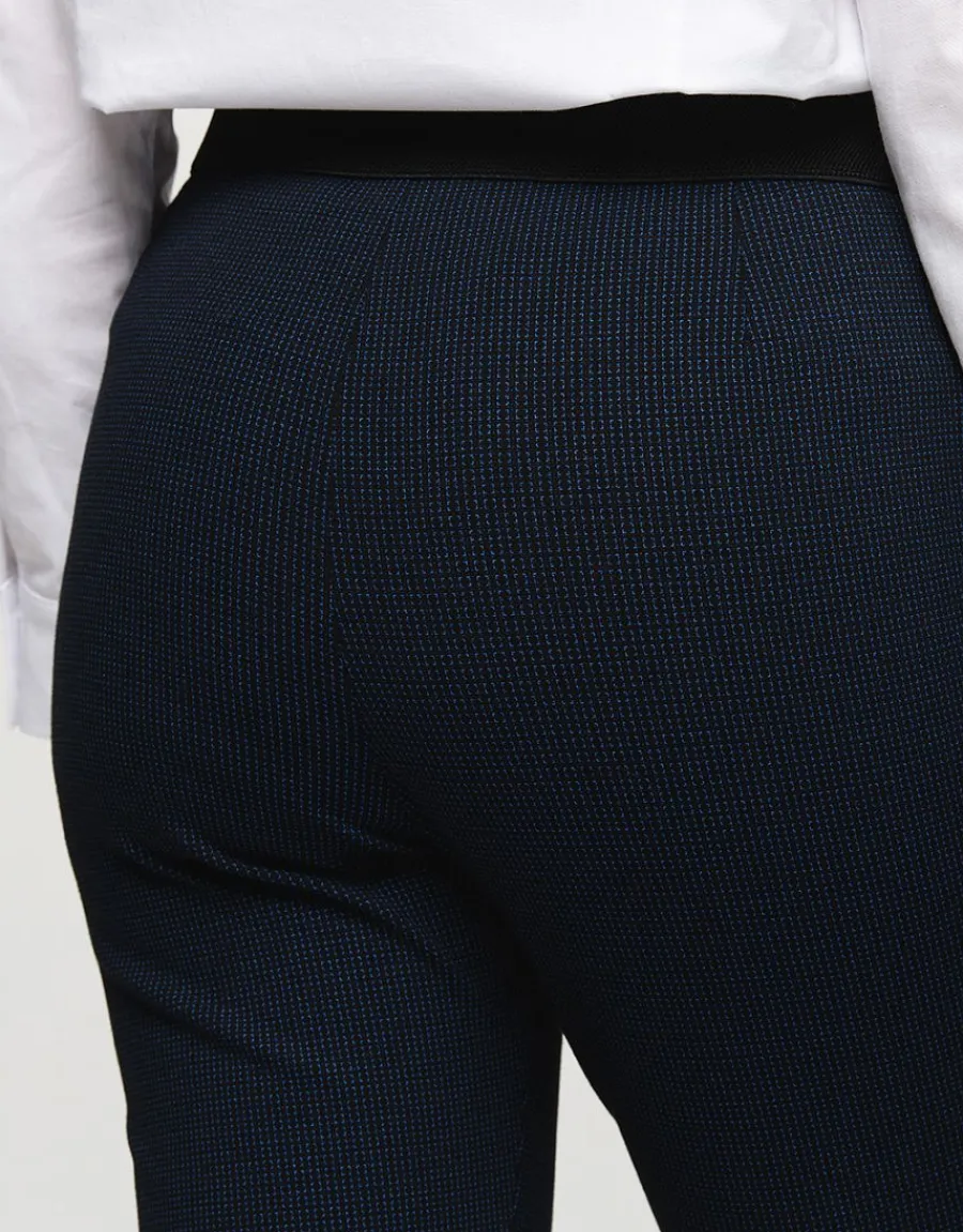 Christine Laure Ajustés|Pantalons*Jegging 7/8e noir et bleu