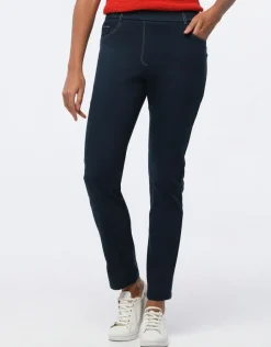 Christine Laure Pantalons|Slims*Jegging 7/ème bleu marine