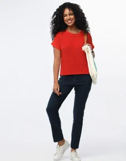 Christine Laure Pantalons|Slims*Jegging 7/ème bleu marine