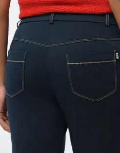 Christine Laure Pantalons|Slims*Jegging 7/ème bleu marine
