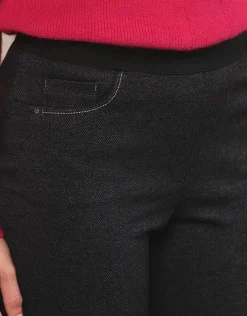 Christine Laure Ajustés|Pantalons*Jegging milano gris chiné