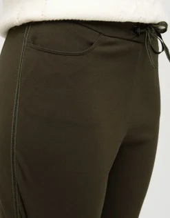 Christine Laure Droits|Pantalons*Jegging milano kaki 7/8e