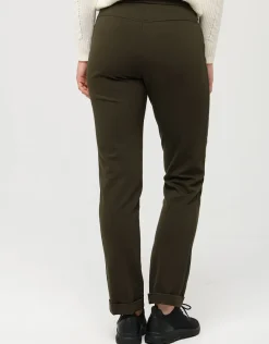 Christine Laure Droits|Pantalons*Jegging milano kaki 7/8e