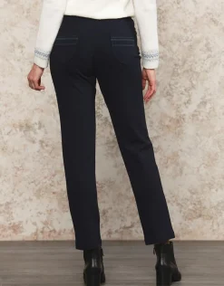 Christine Laure Ajustés|Pantalons*Jegging milano marine