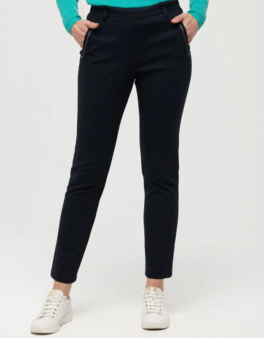 Christine Laure Ajustés|Pantalons*Jegging milano marine