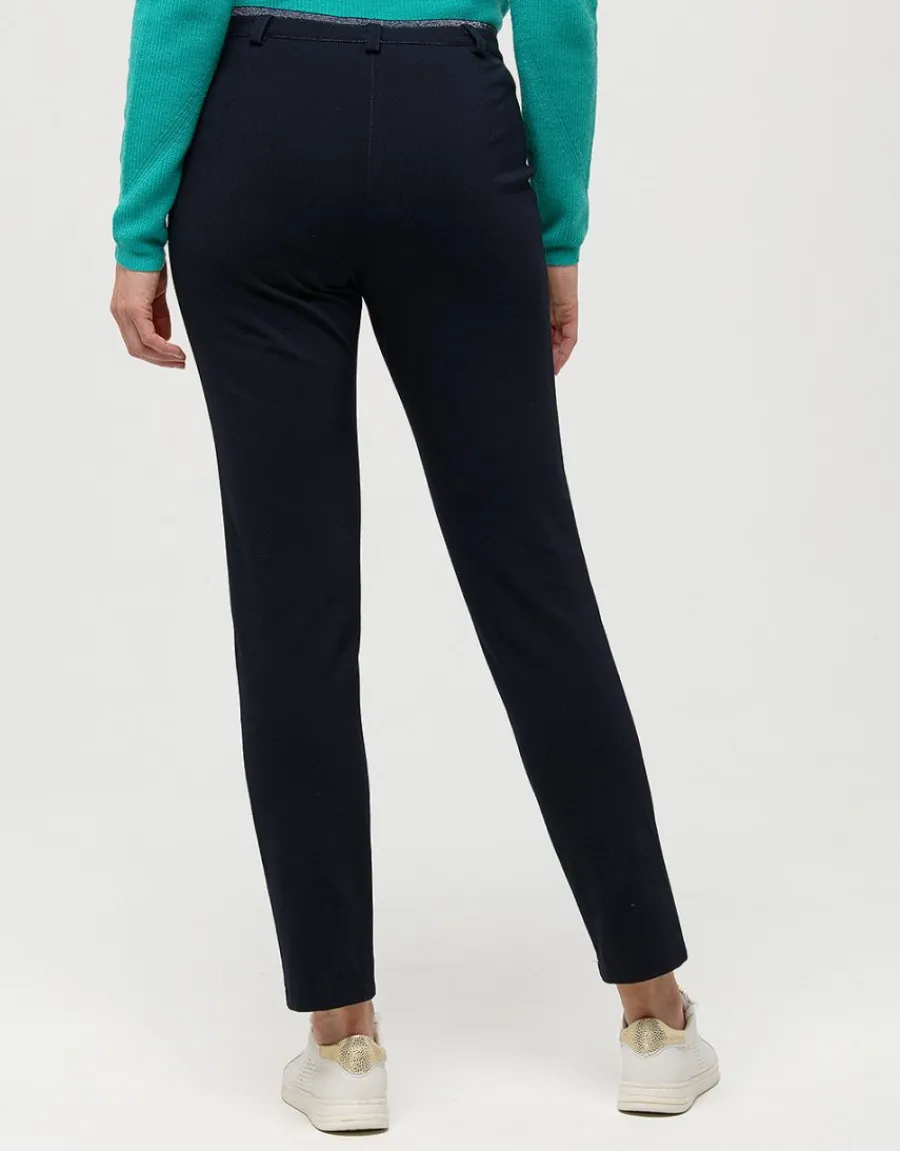 Christine Laure Ajustés|Pantalons*Jegging milano marine