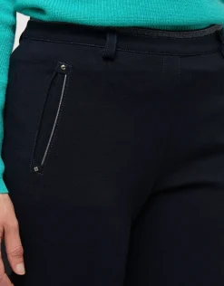 Christine Laure Ajustés|Pantalons*Jegging milano marine