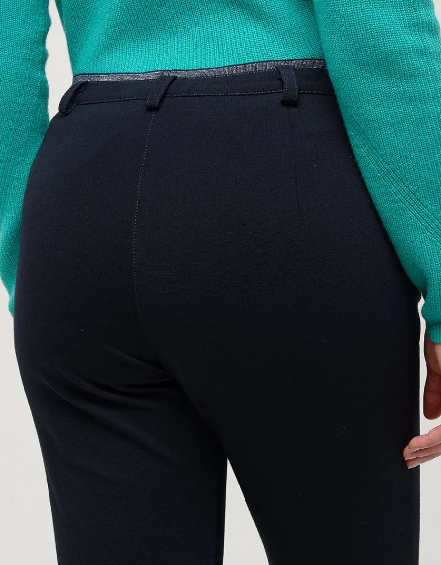 Christine Laure Ajustés|Pantalons*Jegging milano marine