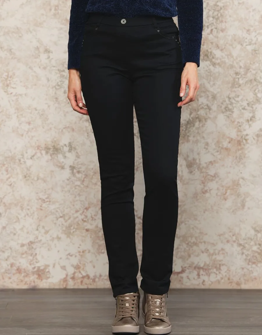 Christine Laure Ajustés|Pantalons*Jegging noir coton