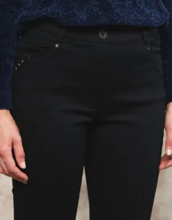 Christine Laure Ajustés|Pantalons*Jegging noir coton