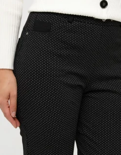 Christine Laure Ajustés|Pantalons*Jegging noir fantaisie