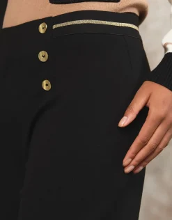 Christine Laure Larges|Pantalons*Jegging pont milano noir