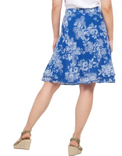 Christine Laure Jupes|Robes & Jupes*Jupe 100% coton bleu