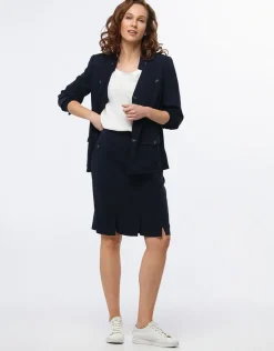 Christine Laure Jupes|Robes & Jupes*Jupe chic bleu marine