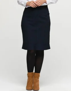 Christine Laure Jupes|Robes & Jupes*Jupe chic noir bleu