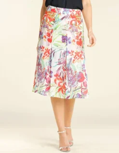 Christine Laure Jupes|Robes & Jupes*Jupe chic voile imprimé