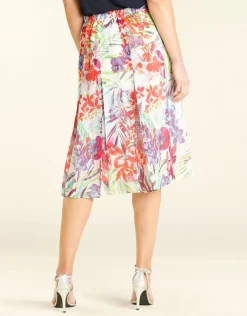 Christine Laure Jupes|Robes & Jupes*Jupe chic voile imprimé