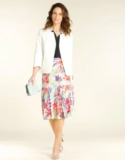 Christine Laure Jupes|Robes & Jupes*Jupe chic voile imprimé