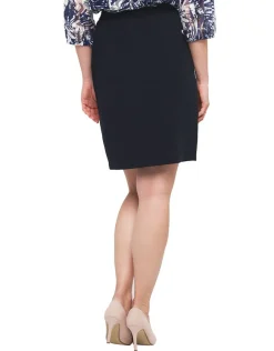 Christine Laure Jupes|Robes & Jupes*Jupe droite bleu marine