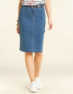 Christine Laure Jupes|Robes & Jupes*Jupe en denim clair