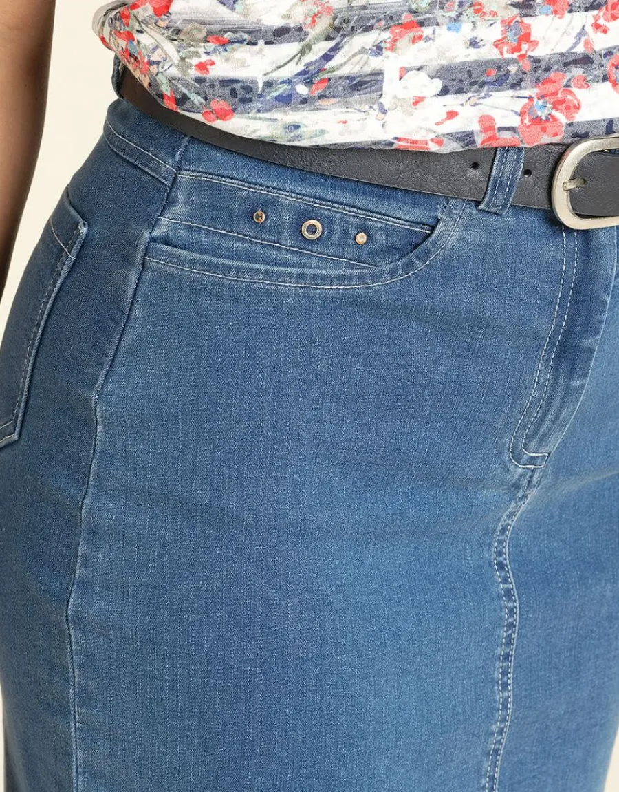 Christine Laure Jupes|Robes & Jupes*Jupe en denim clair