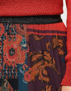 Christine Laure Jupes|Robes & Jupes*Jupe en résille imprimée