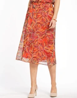 Christine Laure Jupes|Robes & Jupes*Jupe en voile marron