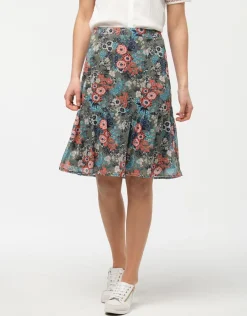Christine Laure Jupes|Robes & Jupes*Jupe fleurie à volants