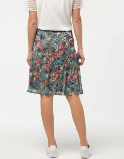 Christine Laure Jupes|Robes & Jupes*Jupe fleurie à volants