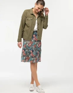 Christine Laure Jupes|Robes & Jupes*Jupe fleurie à volants