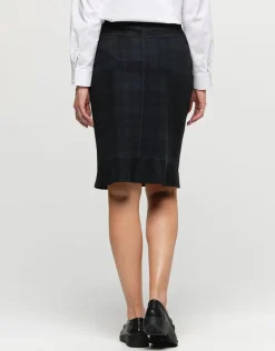 Christine Laure Jupes|Robes & Jupes*Jupe grise carreaux