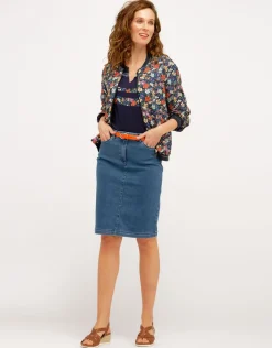 Christine Laure Jupes|Robes & Jupes*Jupe jean stretch