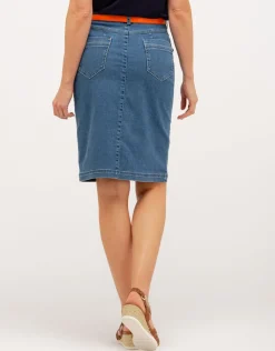 Christine Laure Jupes|Robes & Jupes*Jupe jean stretch